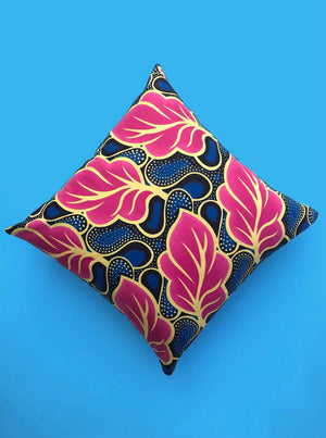 Mixed Fabric Ankara Print Cushion Cover