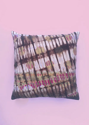Lilac Tie & Dye Pleated Cushion Cover